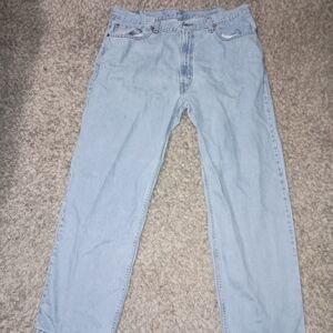 Men's Levi Strauss Jeans 550 Size 40x30 Color Light Blue Bootcut Vintage Rocker